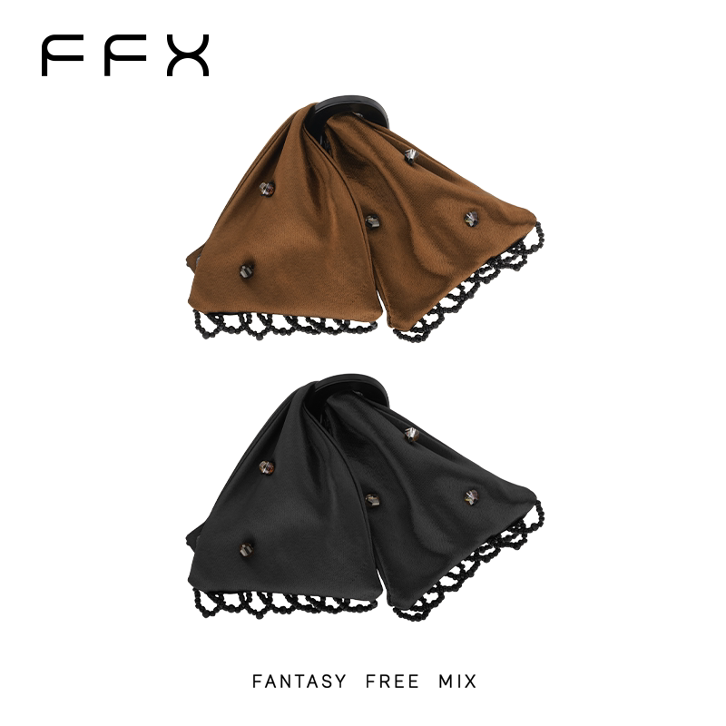 弗弗西FFX[蝶影]高级感手工水晶蕾丝优雅抓夹赫本风蝴蝶结发饰品