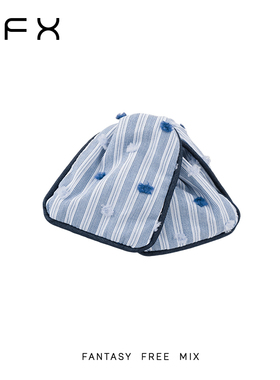 弗弗西FFX高级感时尚条纹航海风抓夹[航海家]蓝色2025新款发夹子