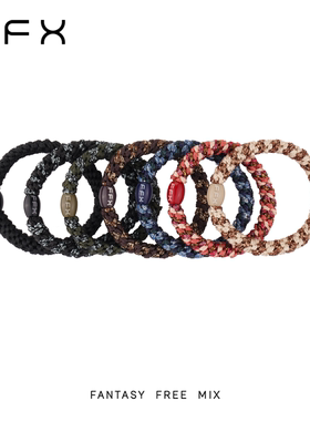 FFX弗弗西高弹力耐用加粗皮筋发绳头饰扎高马尾黑色女发圈不勒头