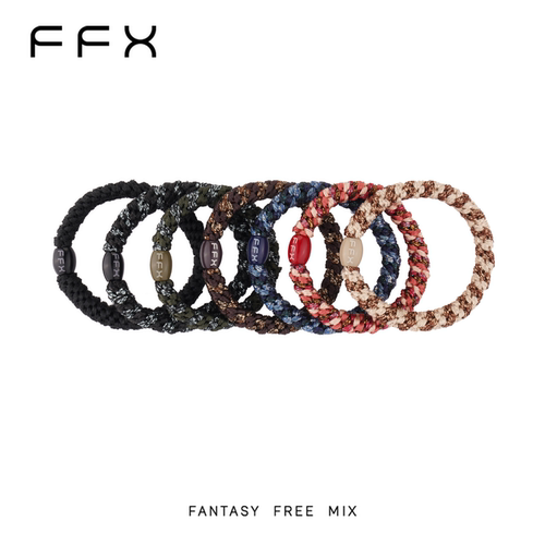 FFX星期发圈高弹橡皮筋黑色女