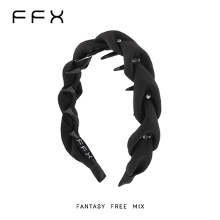 【元气珠珠专享】FFX【碎月星河】细闪时尚高颅顶花苞头齿梳发箍