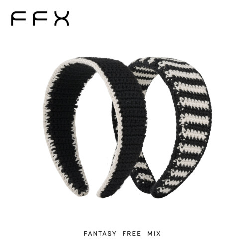 【哈妮克孜同款】弗弗西FFX手工编织宽边针织发箍Slowly.慢慢发饰