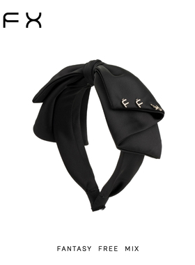 弗弗西FFX黑色大蝴蝶结立体蓬松发箍[时光定格]轻奢高级感显脸小