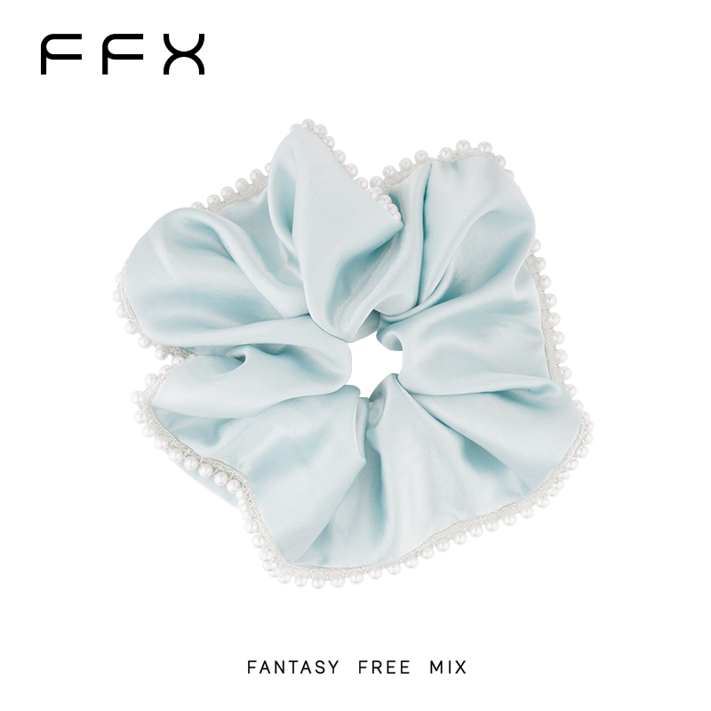 弗弗西FFX温柔气质锻面大肠发圈[风铃花语]扎头发仙气发饰女头绳