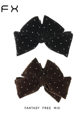 弗弗西FFX【繁星点点】波点蝴蝶结温柔氛围感抓夹女2025新款发夹