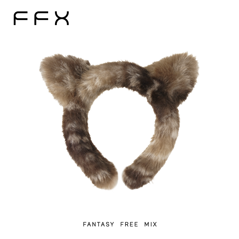 FFX弗弗西[豹豹猫猫]高级感轻奢手工毛毛可爱时尚耳朵发箍高颅顶