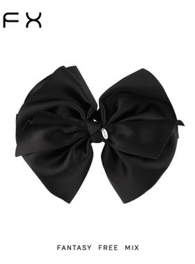 弗弗西FFX【多层灵动】高级感立体蝴蝶结香蕉夹子黑色后脑勺发夹