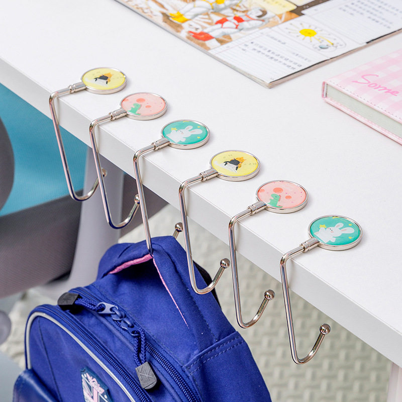 新品 课桌挂书包钩桌边学生挂包器办公室书桌宿舍边挂勾创意挂钩