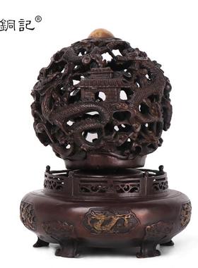 杨铜记铜器 时来运转 铜工艺品九转乾坤鼎