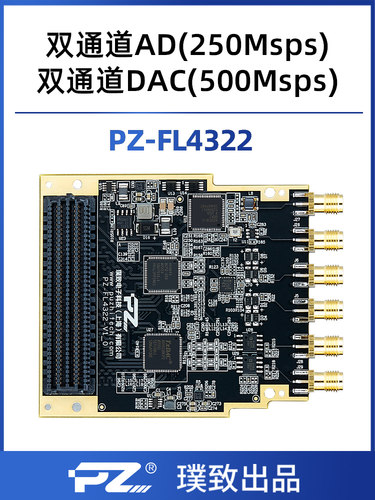 璞致FPGA高速ADC DAC AD9643 14bit 250Msps FMC LPC LVDS-封面