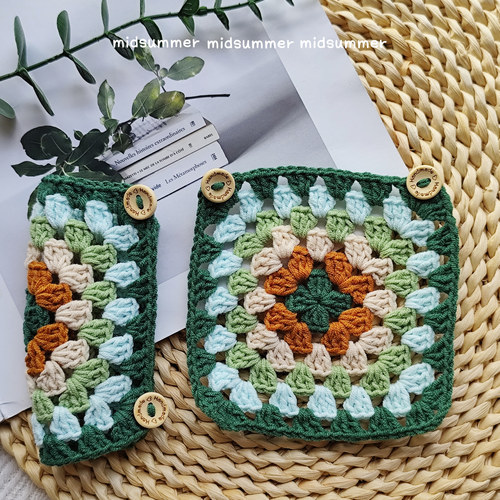 毛线车方向盘套12*12防滑diy材料包自制礼物送闺蜜送朋友送视频