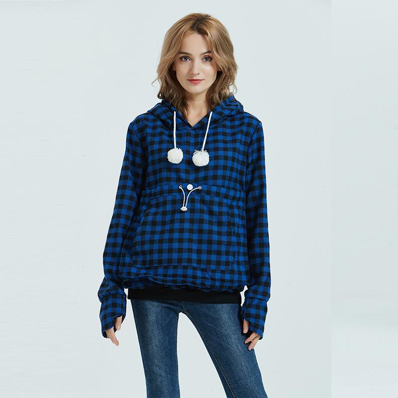 size large women for sweatshirt hooded pet pockets big with