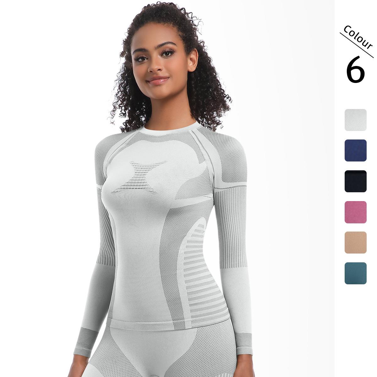 Seamless knitted long tight high elastic ski suit sleeve