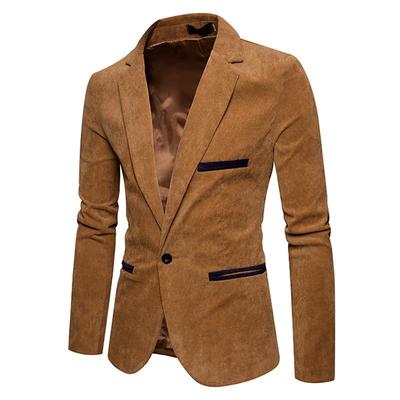 suit dress jacket V-neck suede button wedding single Trendy