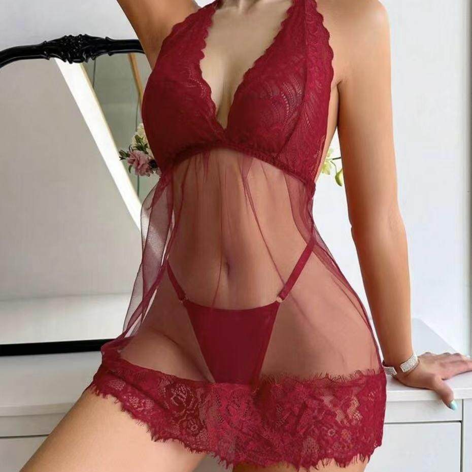 wear sleep dress night charming sleepwear backless sexy