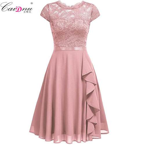 midi turtleneck belt short lace chiffon elastic sleeve Half