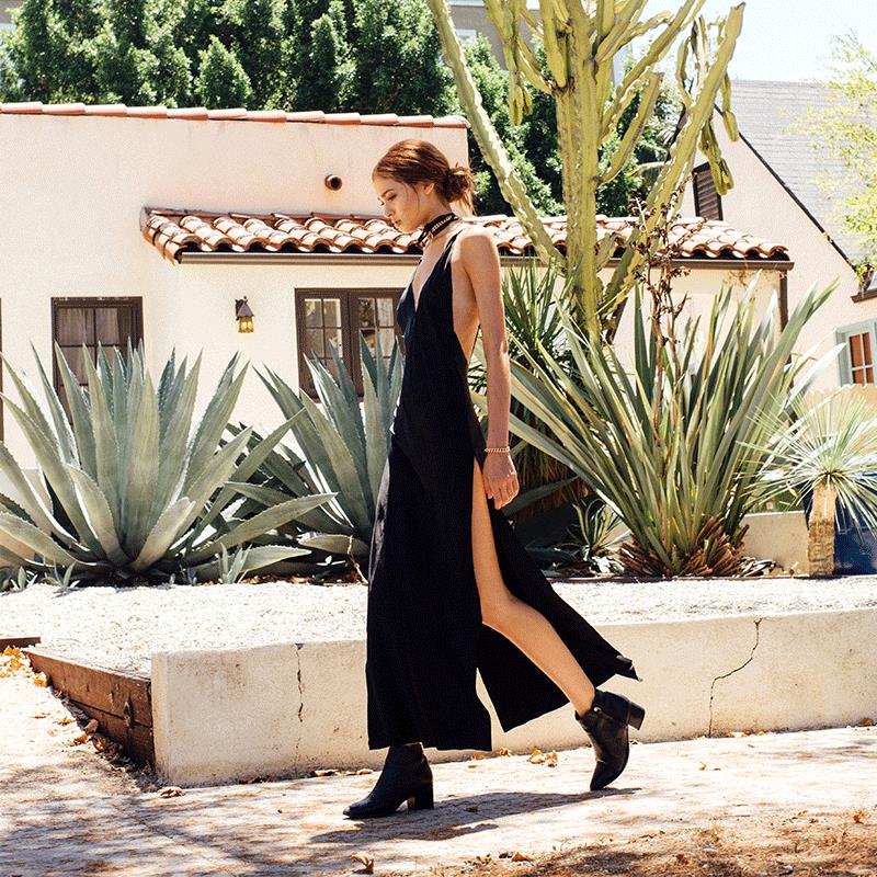 split for champagne pleat evening waist party gown one