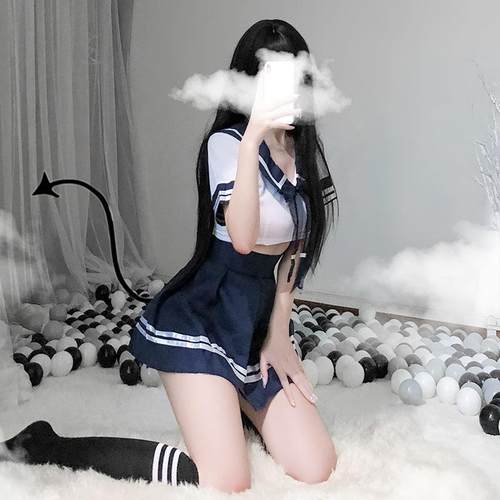 Sexy sailor uniform student outfit temptation game uniform