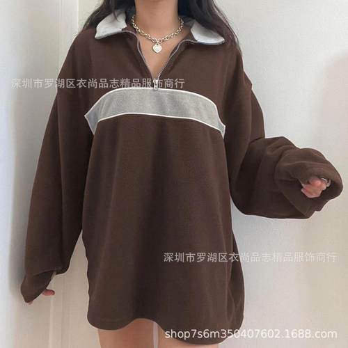 top jacket fleece polar all-match casual slim loose