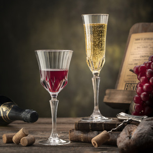 德国高档水晶玻璃葡萄酒杯家用香槟杯高颜值高脚杯红酒杯品鉴杯子
