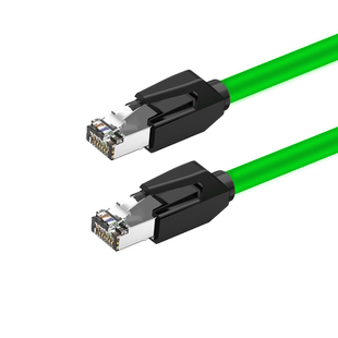 工厂定制M12 航空线工业网线 屏蔽端子水晶转接头 RJ45网络延长线