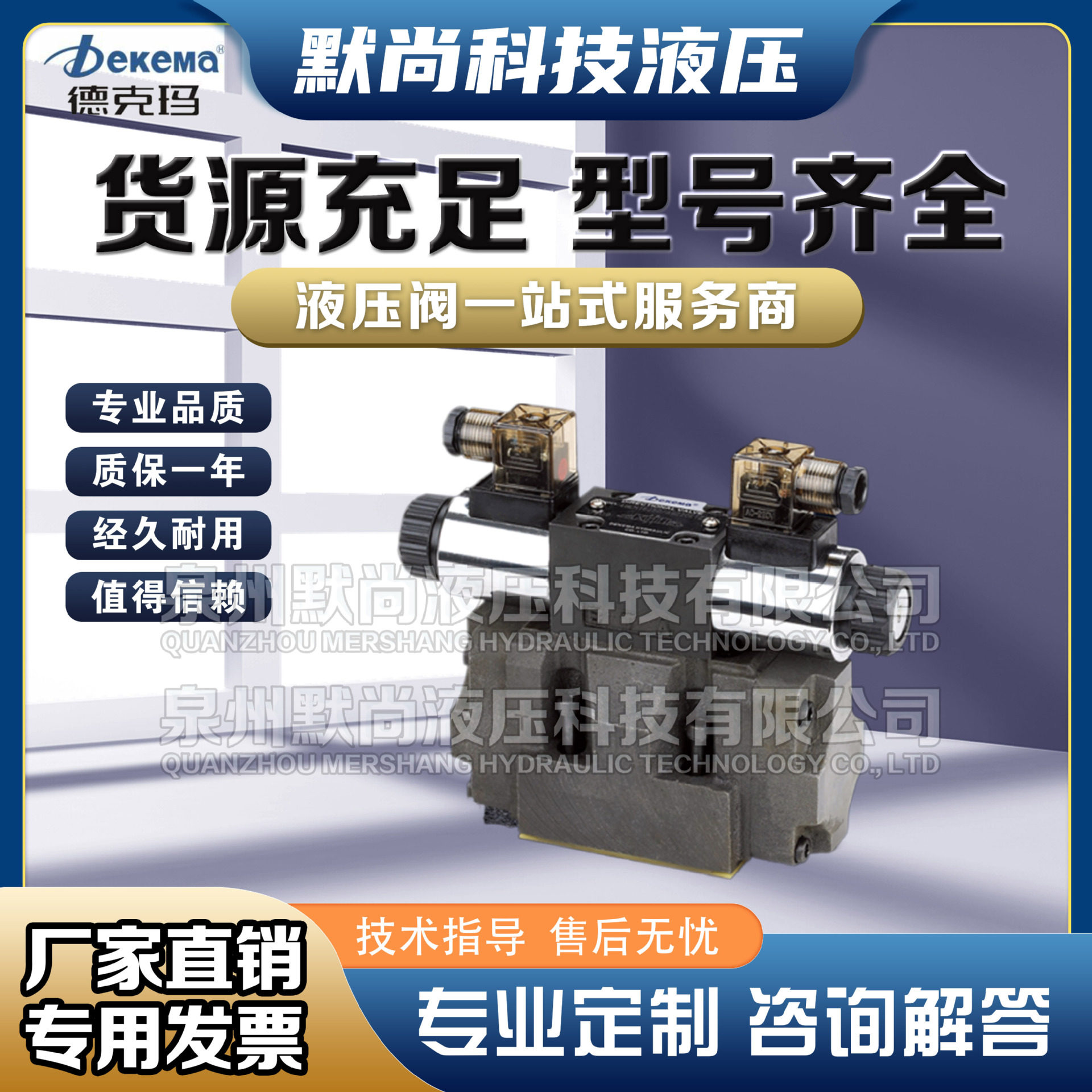 DEKEMA德克玛 液压阀电液动换向阀 电磁阀4WEH10D电液阀中座底座