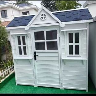 简易小房子民宿花园户外售货亭农家乐别墅移动庭院 木屋防腐木组装