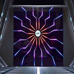 抖音个性酒吧网红门科技门创意密室门暗门咖啡店门定制感应电动门