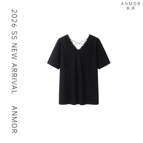 【玉米专享】ANMOR安茉【喜安短袖】时尚百搭休闲短袖