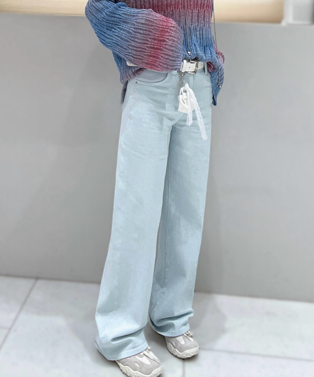 酷希莱欧洲站欧洲站2025春季新款欧货女高腰显瘦直筒牛仔裤