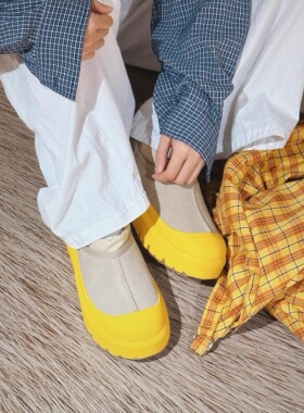 KIKIBEST塔斯曼雪地靴女冬季新款加绒加厚保暖休闲百搭低帮棉鞋