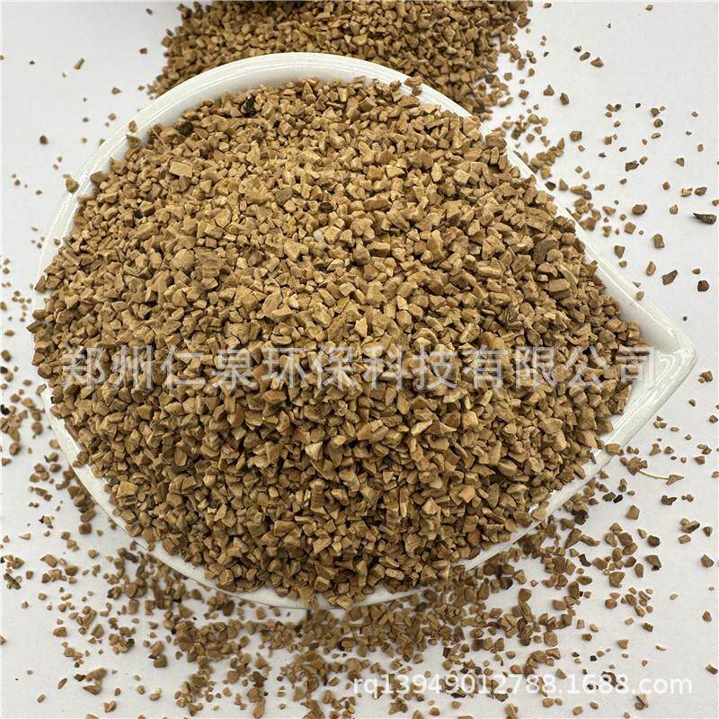 果壳核桃壳滤料1-2/2-4脱脂抛光高效除油水处理滤料废水处理改