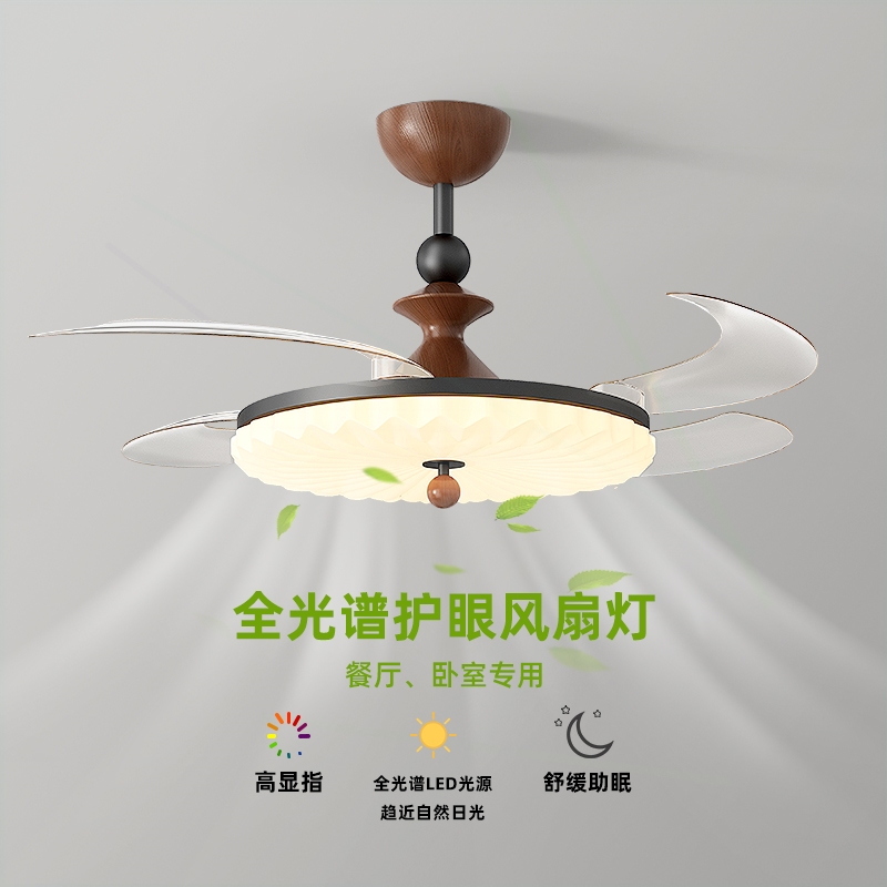 2025年新款风扇灯中古风个性百褶