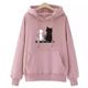 for women女士连帽套头宽松加绒卫衣 Hooded sweater loose plush