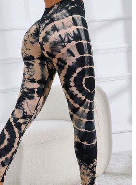 Seamles stie dye high waist and hip lifting 无缝扎染瑜伽裤女