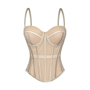 网纱收腰鱼骨胸衣女吊带背心Mesh fishbone corset camisole vest