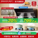 政府补贴 老板名气抽油烟机侧吸以旧换新补贴大吸力小尺寸A308