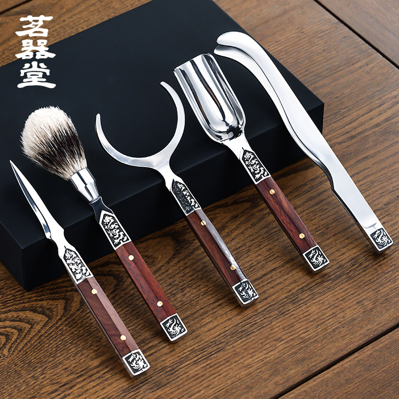 茗器堂不锈钢茶道六君子套装功夫茶具配件大全茶刀五件套泡茶工具,餐饮具,茶道/零配,淘宝优惠券,粉丝福利购,淘宝优惠卷