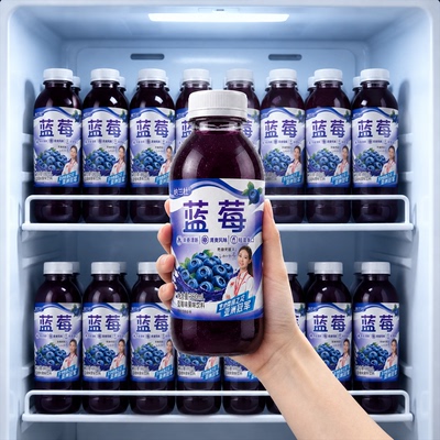 【新品特惠】蓝莓汁饮料整箱24瓶*360ml装0脂肪酸甜解腻厂家直销
