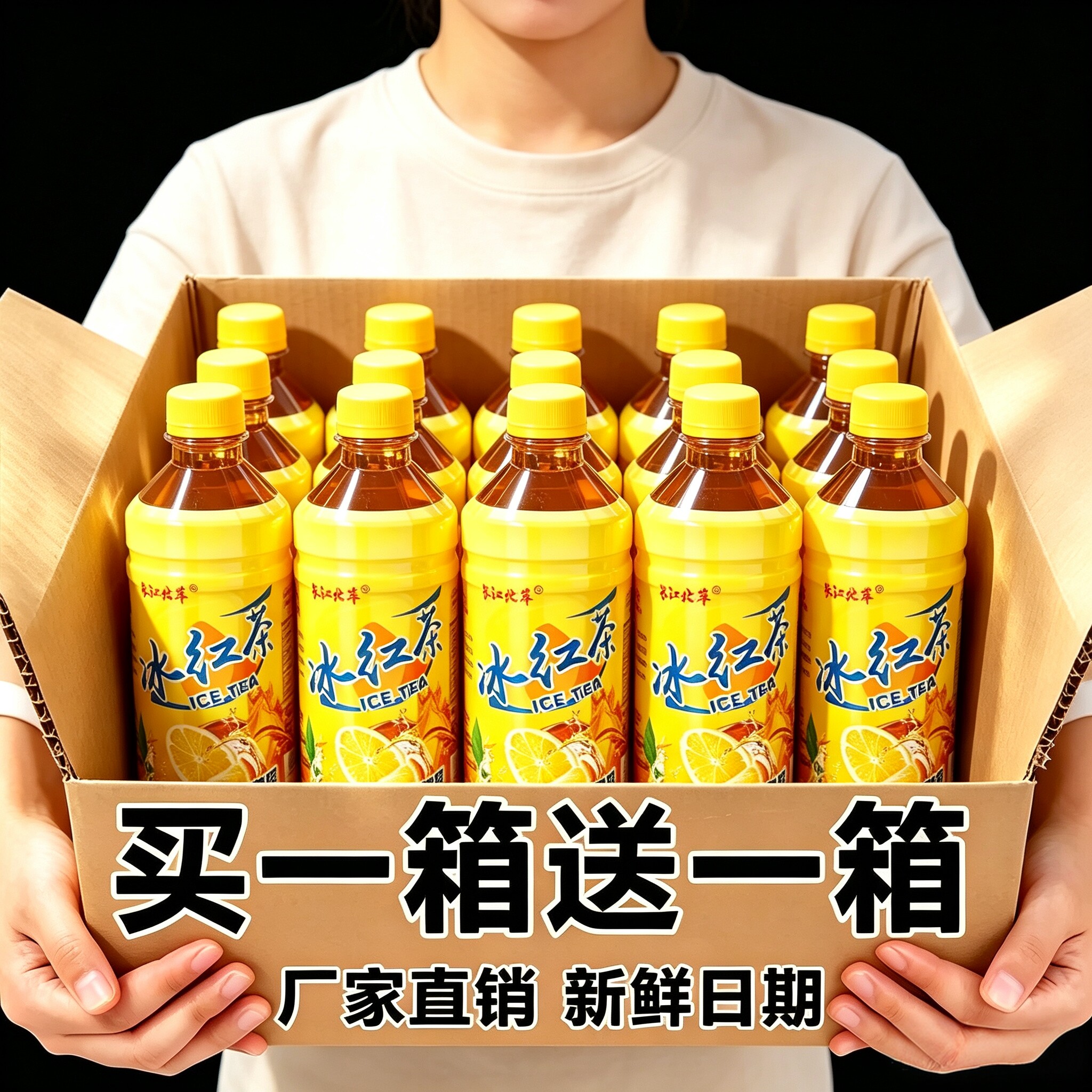 【经典味道】冰红茶饮料300ml*24瓶整箱装解渴酸甜饮品聚会特价