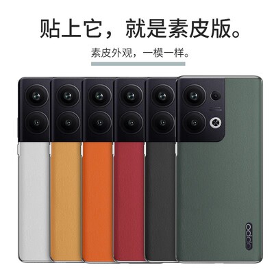适用OPPOReno11Pro素皮后膜防指纹OPPO Reno10Pro /Reno9Pro+/Reno8Pro+ 手机素皮背膜后盖玻璃保护膜贴膜