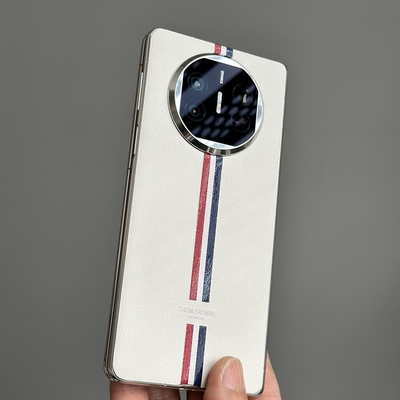 适用华为matex5皮革背膜耐磨防滑防指纹matex6典藏版手机后膜matex3背膜x3典藏版素皮贴华为matex6后盖保护膜