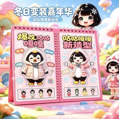 爆改奇妙萌可公主换装刮画贴纸图片