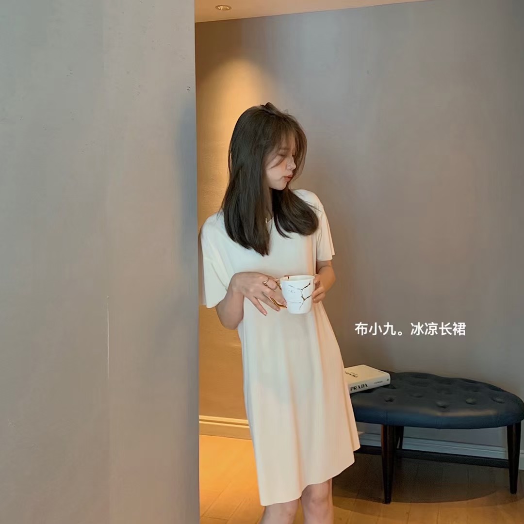 夏季冰丝薄款凉凉裙，布小九，冰凉长裙，有好价!-第2张图片-提都小院