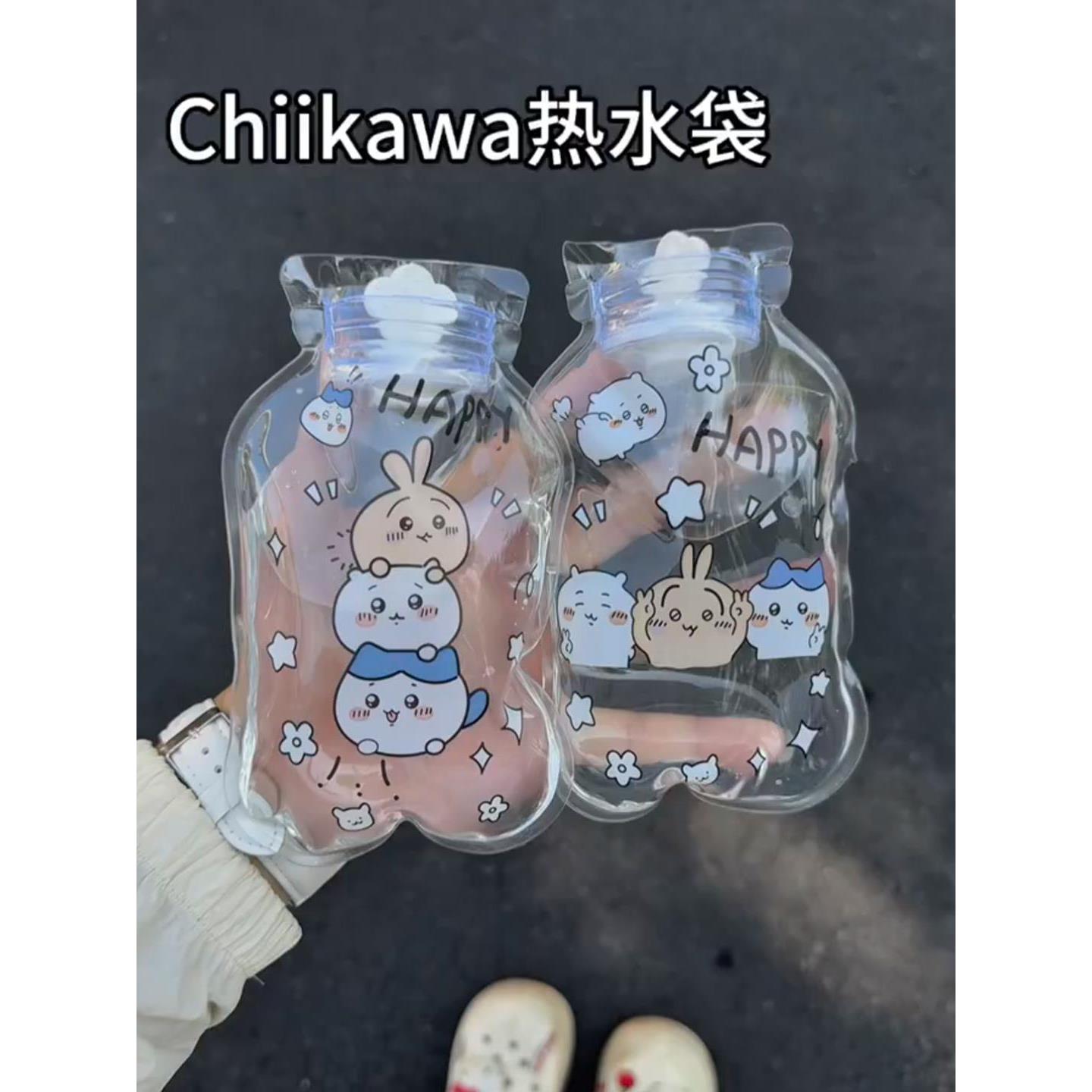 热水袋痛经女生用被窝热敷注水暖水袋卡通随身便携痛经透明暖宝宝
