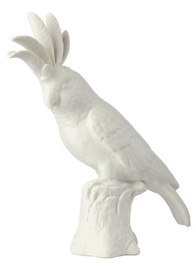 荷兰Pols Potten Cacatoès Decoration 瓷凤头鹦鹉