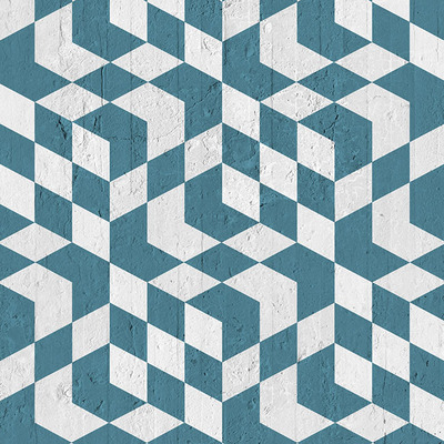 英国Mineheart Geometric Cubes Wallpaper 几何四边形壁纸多色