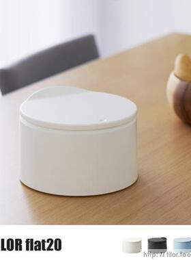 日本ideaco tubelor flat20 创意纸篓 垃圾桶 收纳桶 2.2L 白色