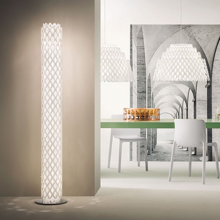 意大利Slamp 管状几何镂空落地灯 Charlotte Floor Lamp 创意进口