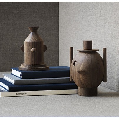 丹麦Fritz Hansen 木雕像 花瓶 首饰盒 Geo #1 #2 创意设计进口
